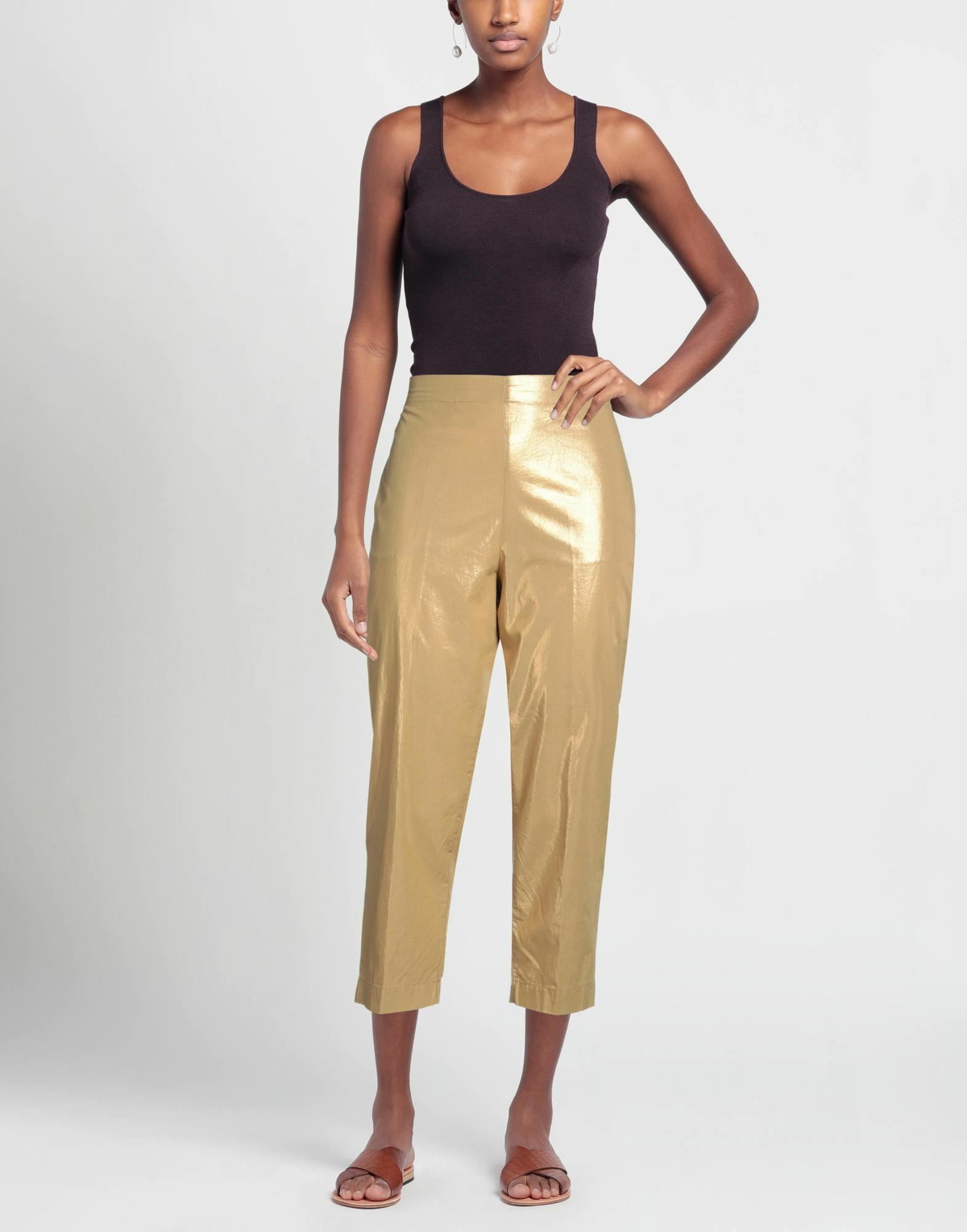 Jucca Womens Pants in Gold