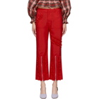 Molly Goddard Red Nancy Trousers