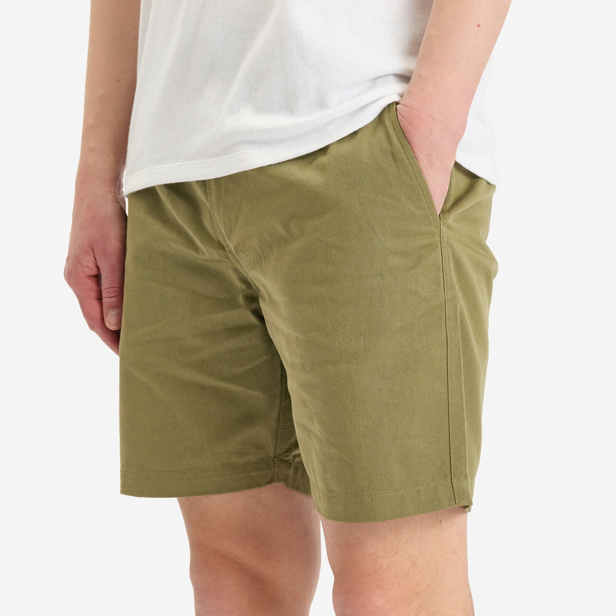 Universal Works Men's Beach Shorts in Light Olive