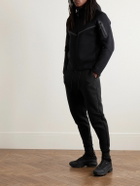 Nike - Slim-Fit Tapered Logo-Print Cotton-Blend Tech-Fleece Sweatpants - Black