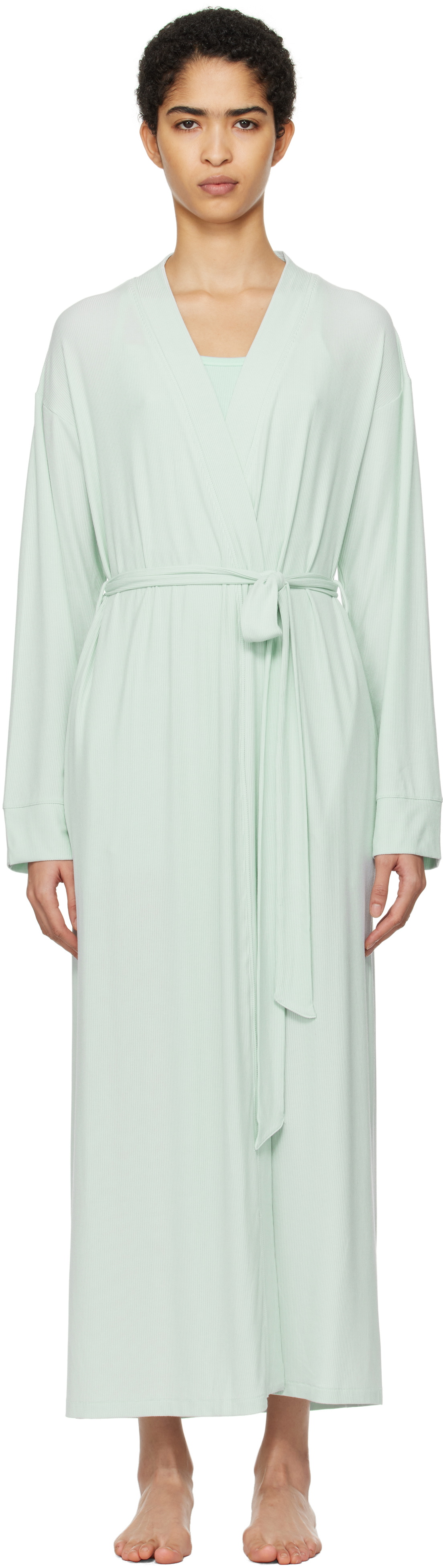 SKIMS Blue Soft Lounge Long Robe SKIMS