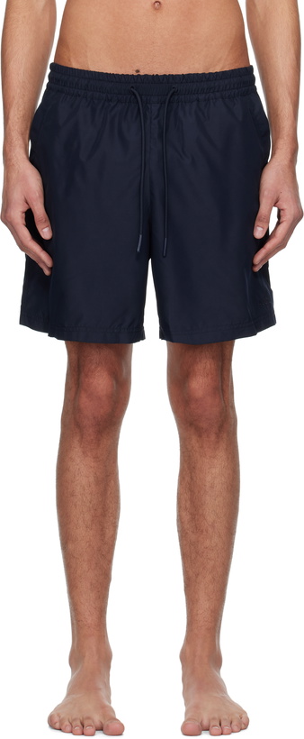 Photo: A.P.C. Navy Bobby Swim Shorts