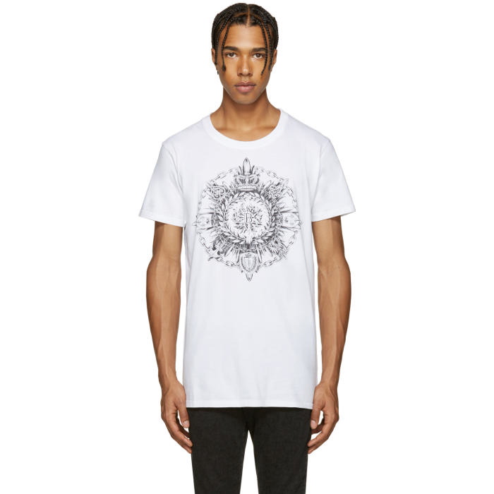 Photo: Balmain White New Logo T-Shirt