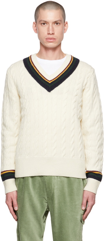 Photo: Polo Ralph Lauren Off-White Graphic Sweater
