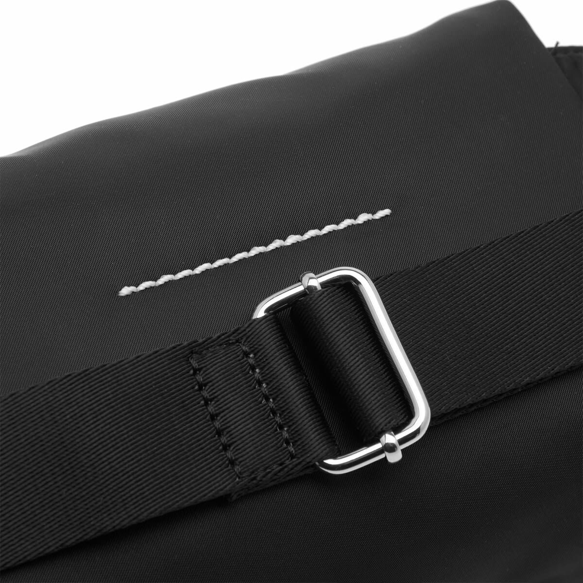 MM6 Maison Margiela Men's Mylon Pockets Belt Bag in Black 