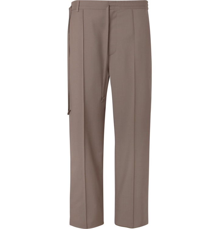 Photo: Maison Margiela - Wool and Mohair-Blend Trousers - Brown