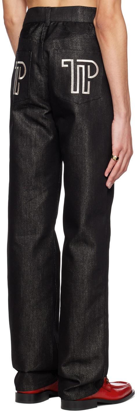 Theophilio Black Metallic Jeans