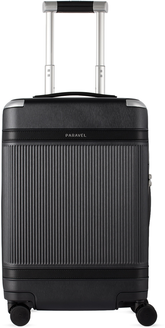Paravel Black Aviator Carry-On Plus Suitcase