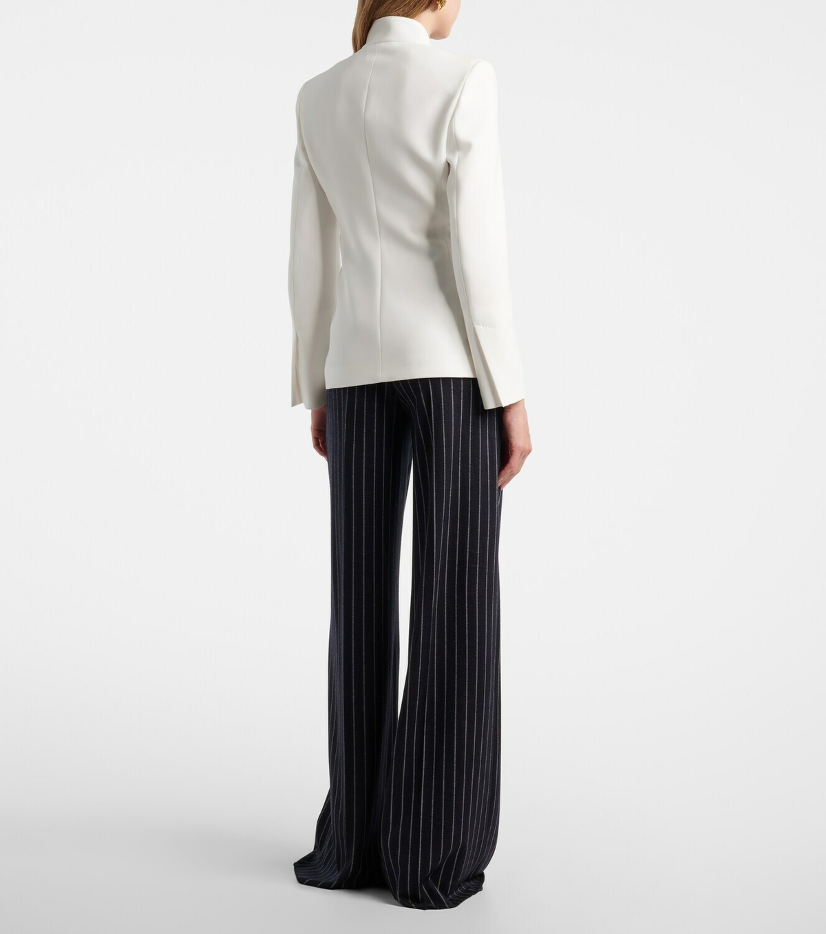 Max Mara Pinstripe pleated wide-leg pants