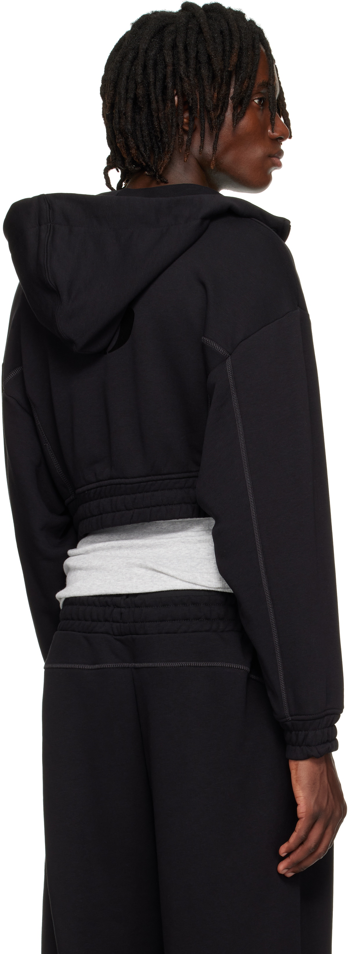 On Black FKA twigs Edition Club Cropped Hoodie
