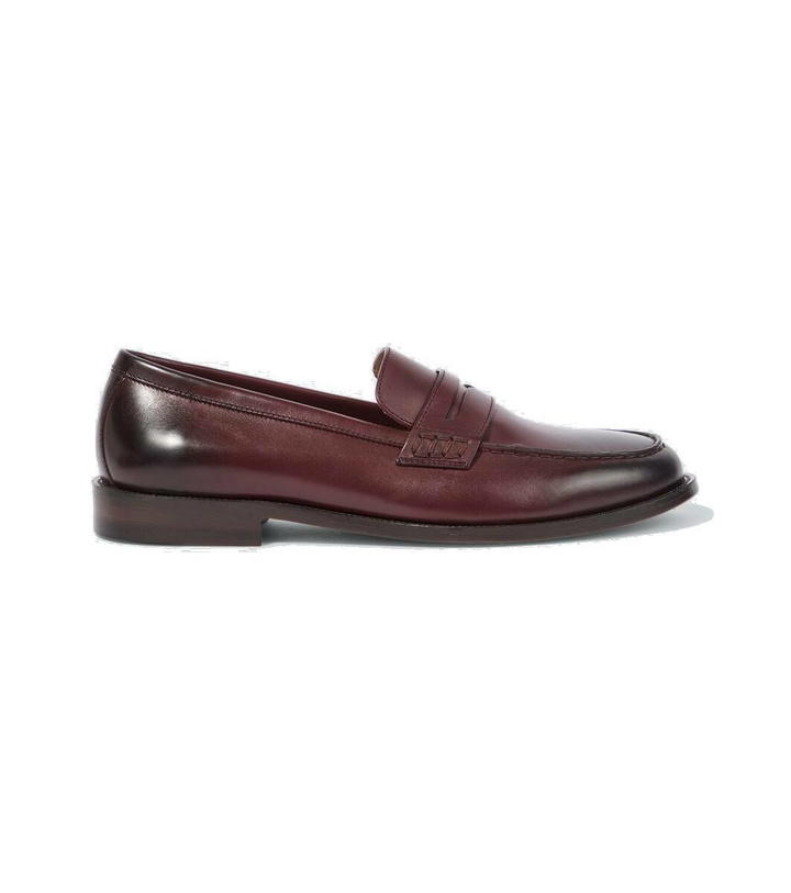 Photo: Manolo Blahnik Perry leather penny loafers