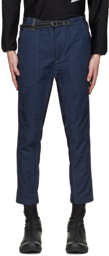 and wander Navy Paneled Trousers