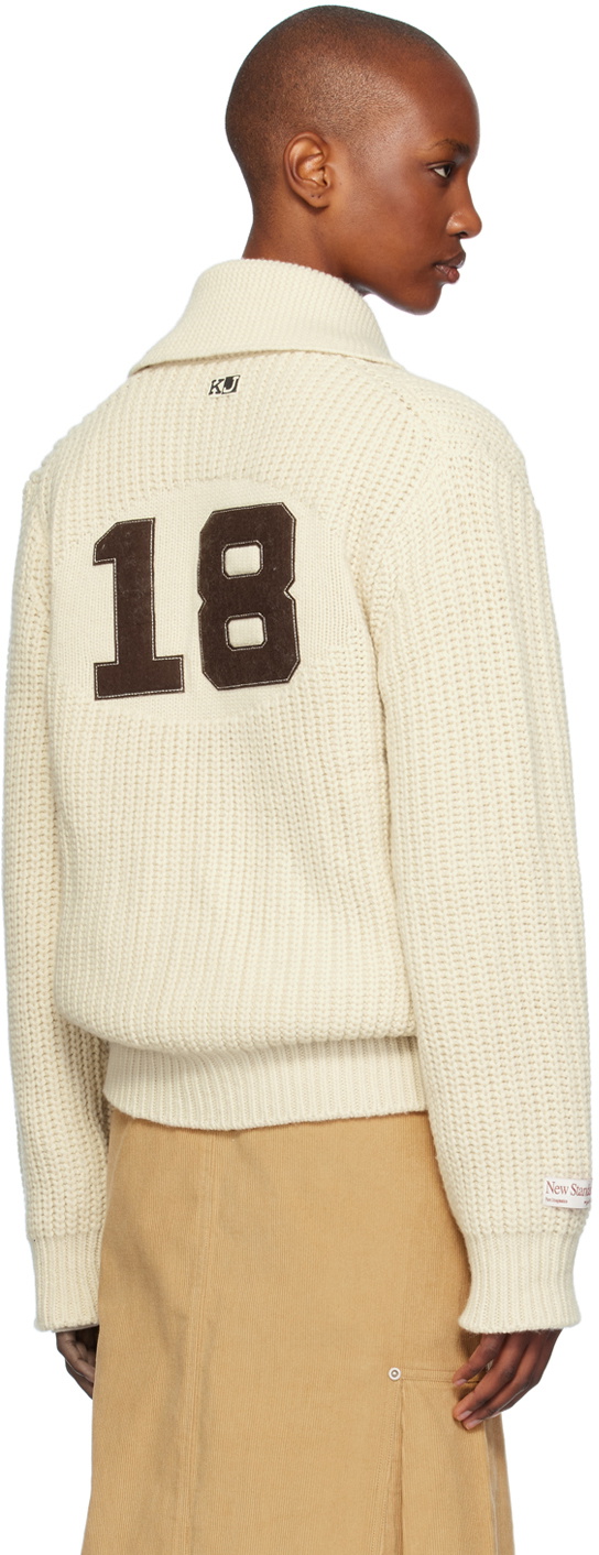 Kijun Off-White KJ Cowichan Cardigan