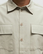 Reternity Logo Button Shirt Beige - Mens - Shortsleeves