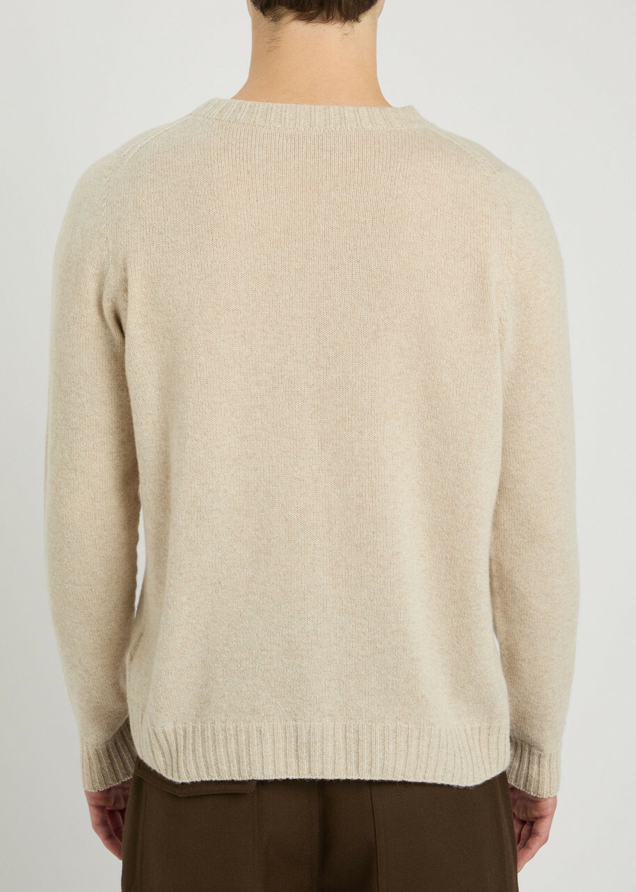 John Smedley Norfolk Cashmere and Wool-blend Jumper Beige