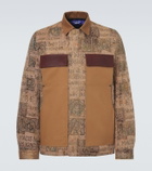 Junya Watanabe Leather-trimmed jacquard jacket