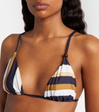 SIR String striped bikini top