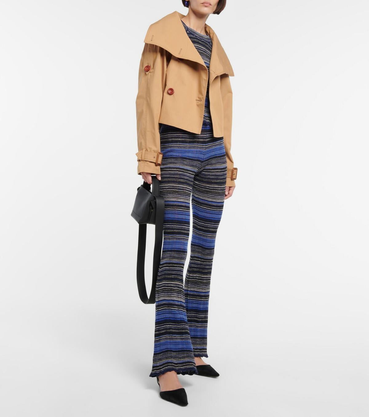 Acne Studios - Cotton gabardine cropped trench coat
