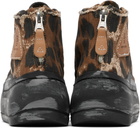 R13 Brown & Black Kurt High Top Sneakers