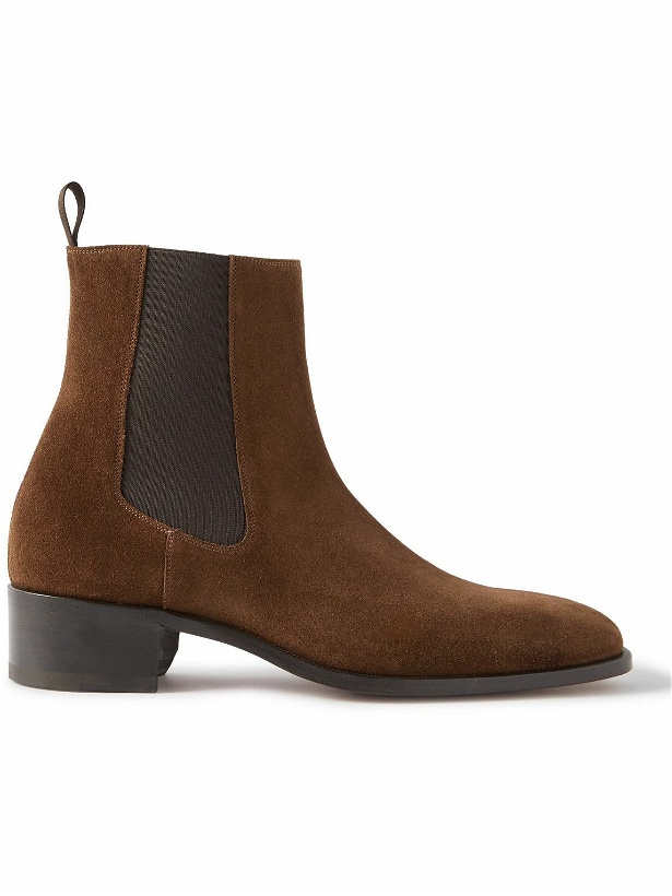Photo: TOM FORD - Alec Suede Chelsea Boots - Brown