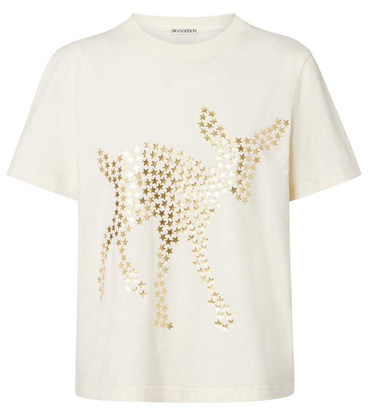 Photo: JW Anderson Embellished cotton jersey T-shirt