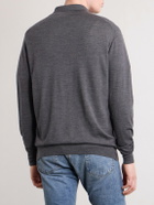 William Lockie - Virgin Wool Polo Shirt - Gray