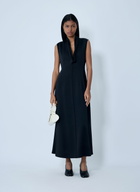 Jil Sander V-Neck Midi Dress