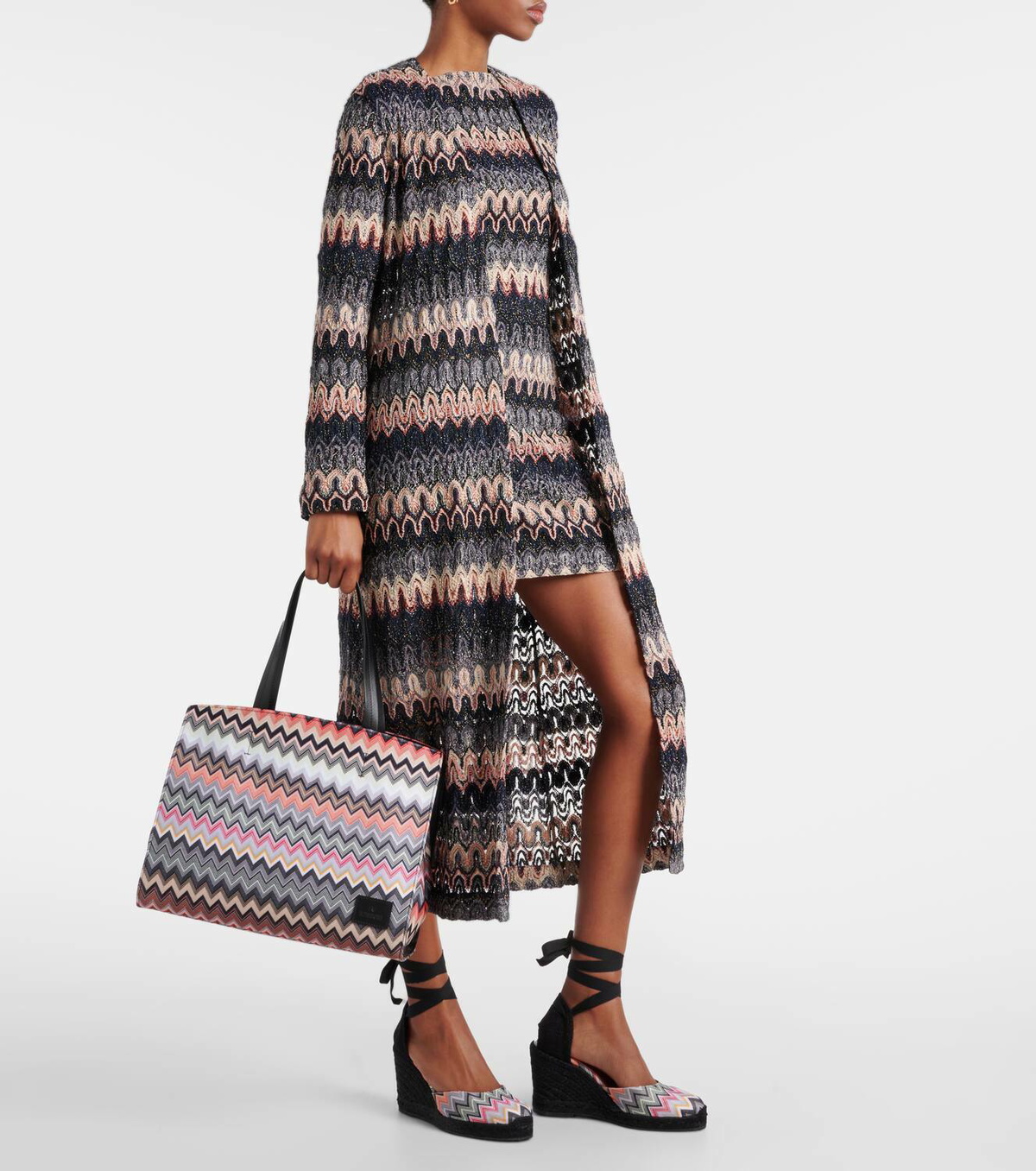 Missoni Zig Zag Eva 80 espadrille wedges Missoni