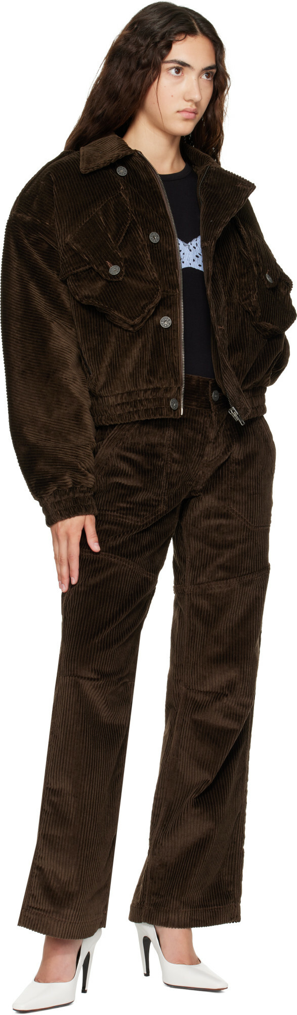 VAQUERA Brown Corduroy Trousers