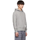 Thom Browne Grey Chunky Honeycomb Pique 4-Bar Hoodie