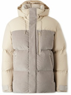 Zegna - Panelled Quilted Cotton-Blend Corduroy Down Ski Jacket - Neutrals