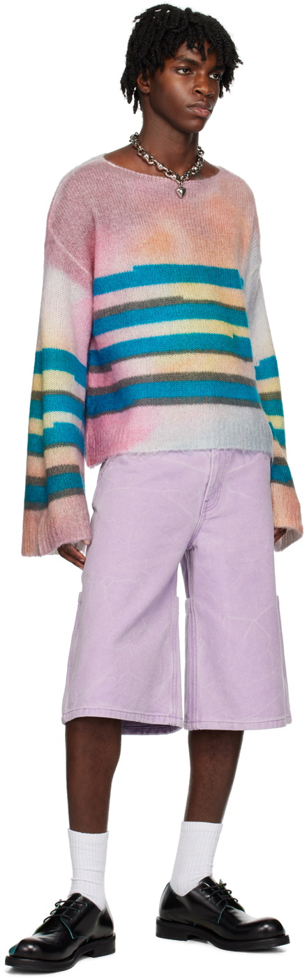 Multicolor striped sweater on sale mens