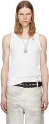 Alexander Digenova White Layered Tank Top