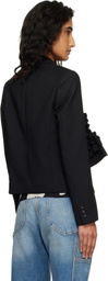 Comme des Garçons Girl Black Gabardine Blazer