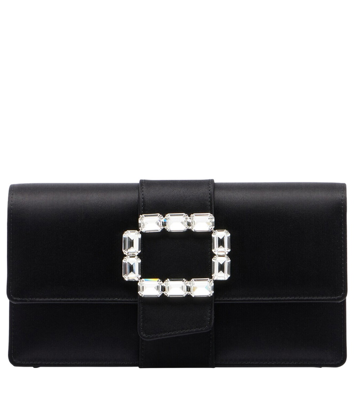 Photo: Manolo Blahnik Maycapjou satin clutch