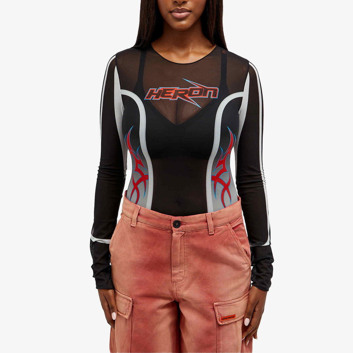 【関税込み】Heron Preston ブラック HPNY ボディスーツ Black 'HPNY' Bodysuit by Heron Preston on Sale