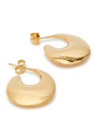 Saint Laurent Creole Hoop Earrings - Gold - One Size