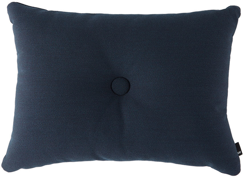 HAY Navy Knit Dot Cushion