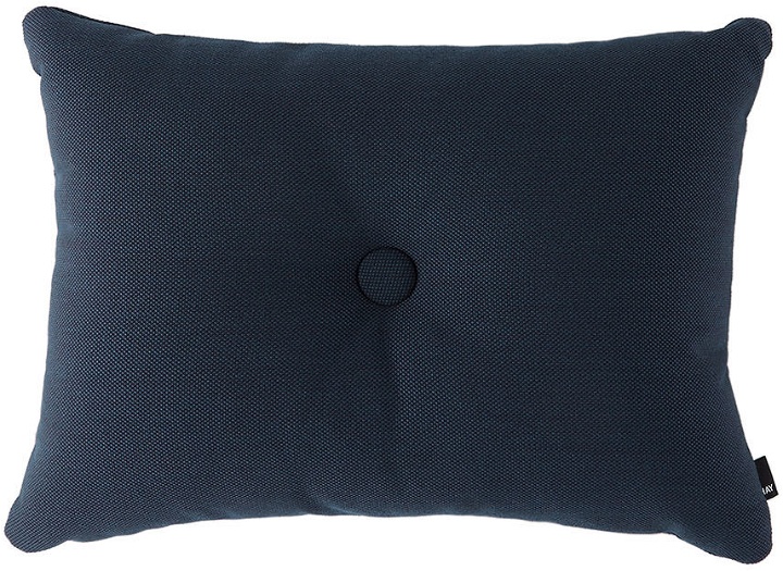 Photo: HAY Navy Knit Dot Cushion