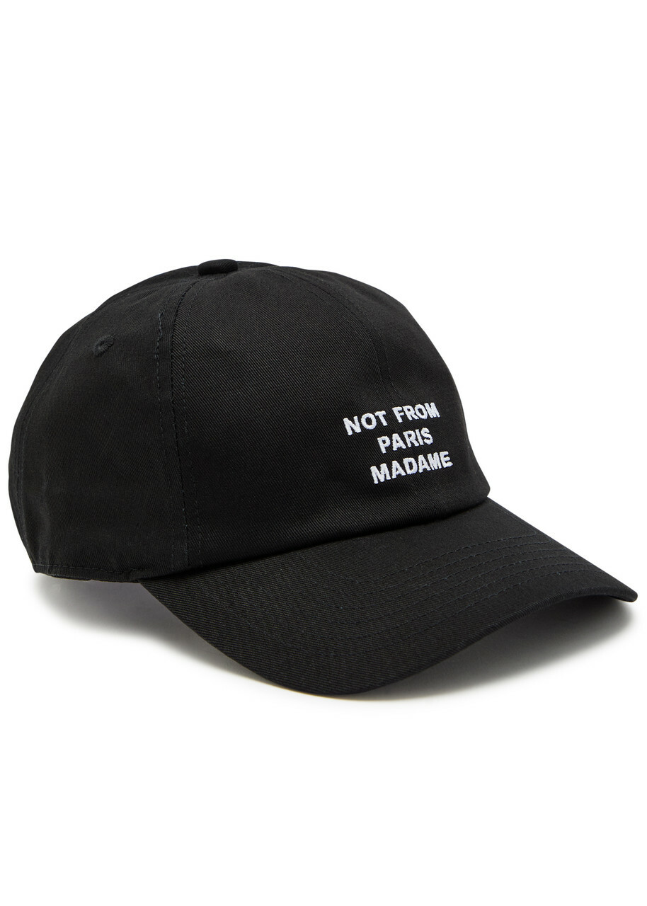DRÔLE DE Monsieur Nfpm Embroidered Cotton cap - Black - One Size