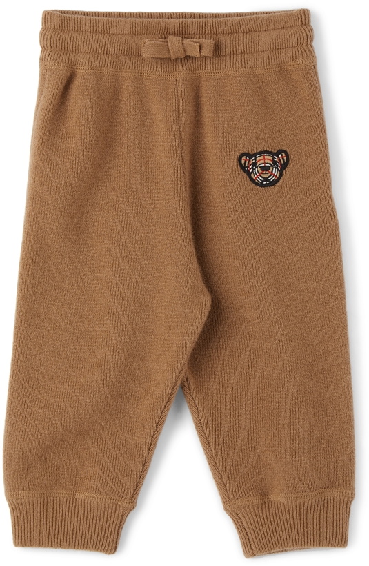 Photo: Burberry Baby Brown Embroidered Lounge Pants