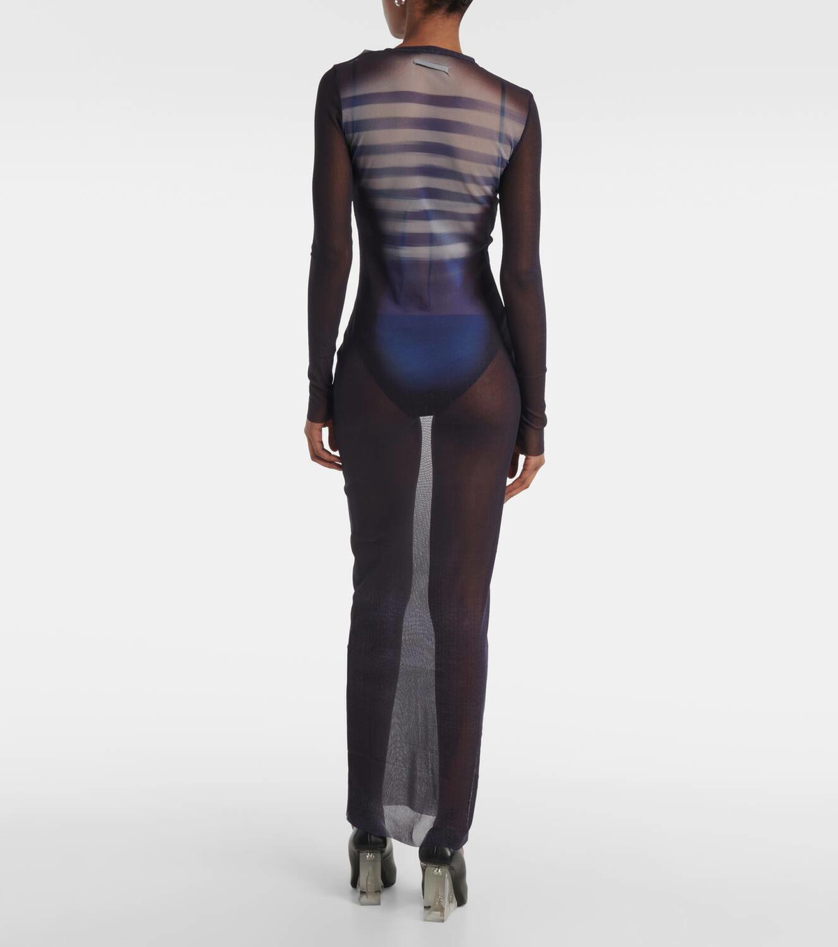 【関税込み】Jean Paul Gaultier ネイビー Le Male マキシドレス Navy 'Le Mâle' Maxi Dress by Jean Paul Gaultier on Sale