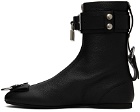 JW Anderson Black Padlock Ankle Boots