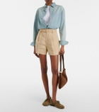Ralph Lauren Collection Belted linen shorts
