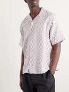 Corridor - High Focus Camp-Collar Checked Cotton Shirt - Red