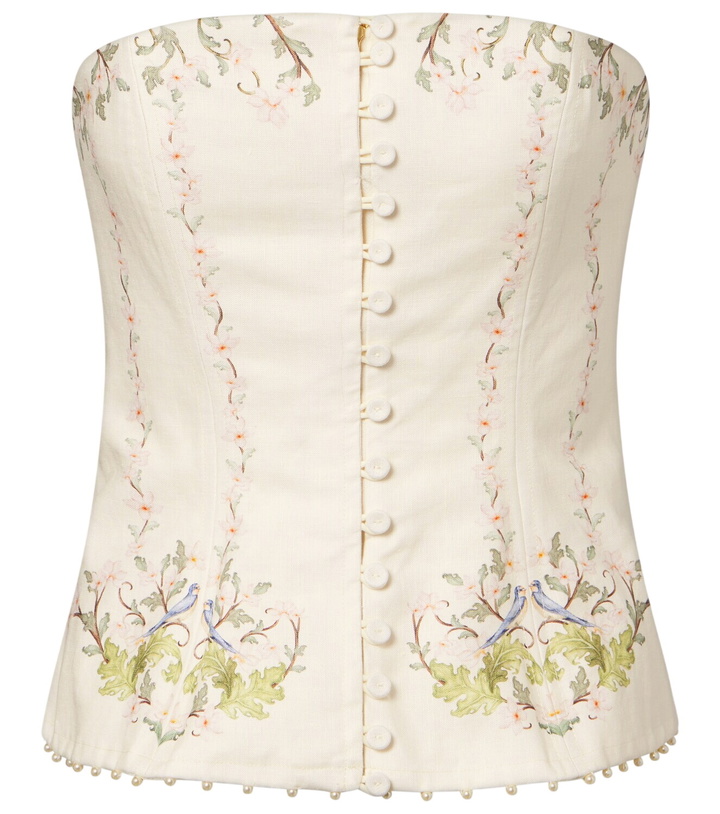 Photo: Agua by Agua Bendita Abelia Anhelo floral linen corset
