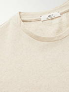 Mr P. - Slub Cotton and Hemp-Blend Jersey T-Shirt - Neutrals