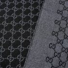 Gucci Men's GG Jaquard Scarf in Anthracite
