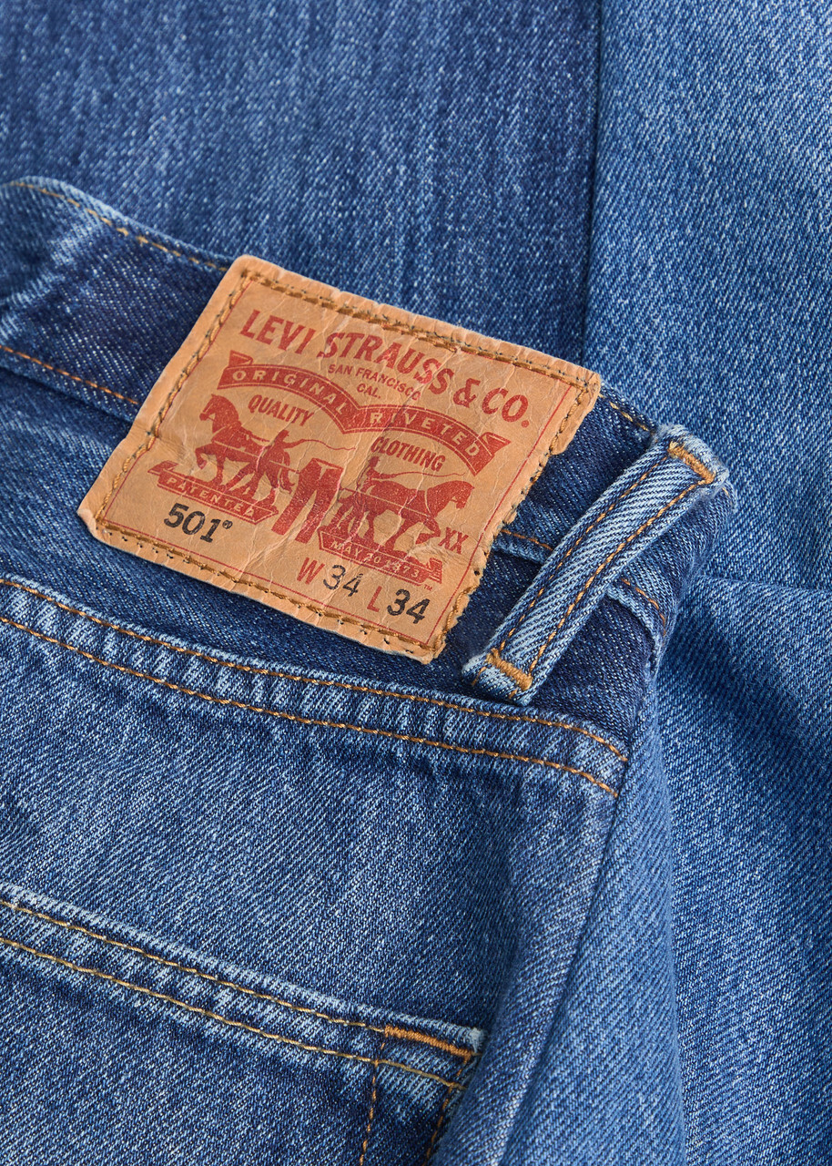 B Sides Vintage Lasso Paint-splatter Relaxed Barrel-leg Jeans Indigo