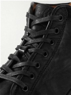 Belstaff - Rally Suede-Trimmed Leather High-Top Sneakers - Black